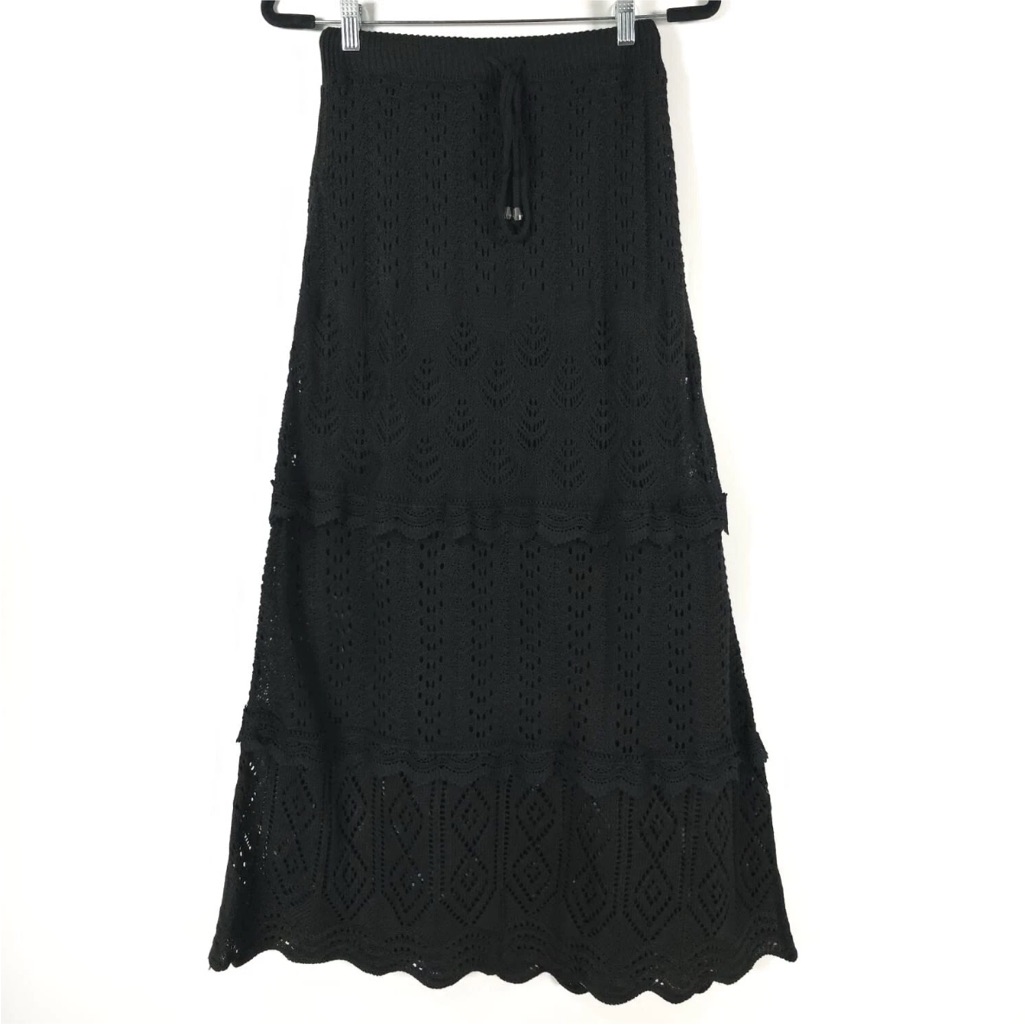 Nwt Solitarie Anthropologie Knit Maxi Skirt, Medium